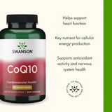 Caja de Swanson CoQ10 lista para uso diario y almacenamiento.