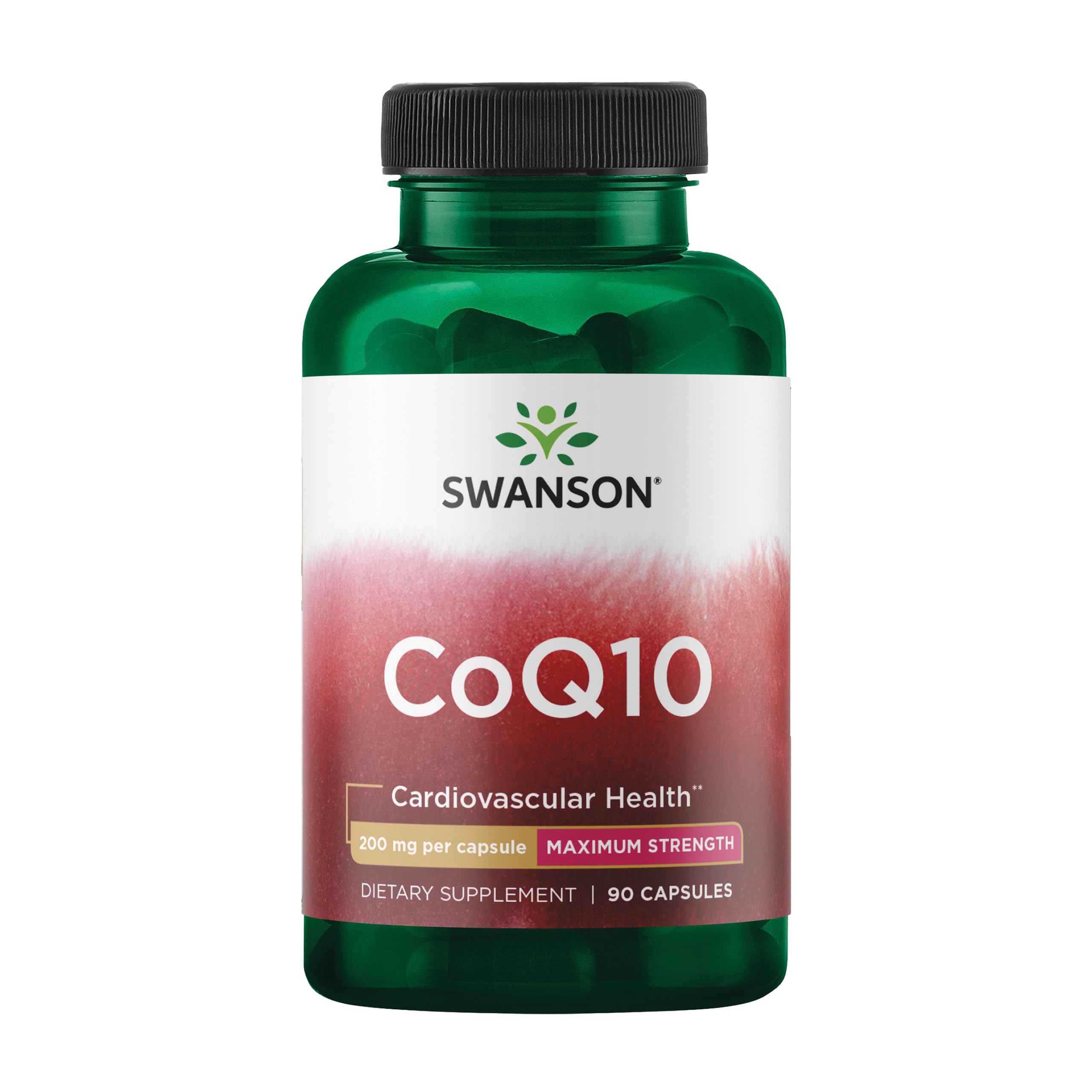 Botella Swanson CoQ10 para energía celular y salud cardiovascular