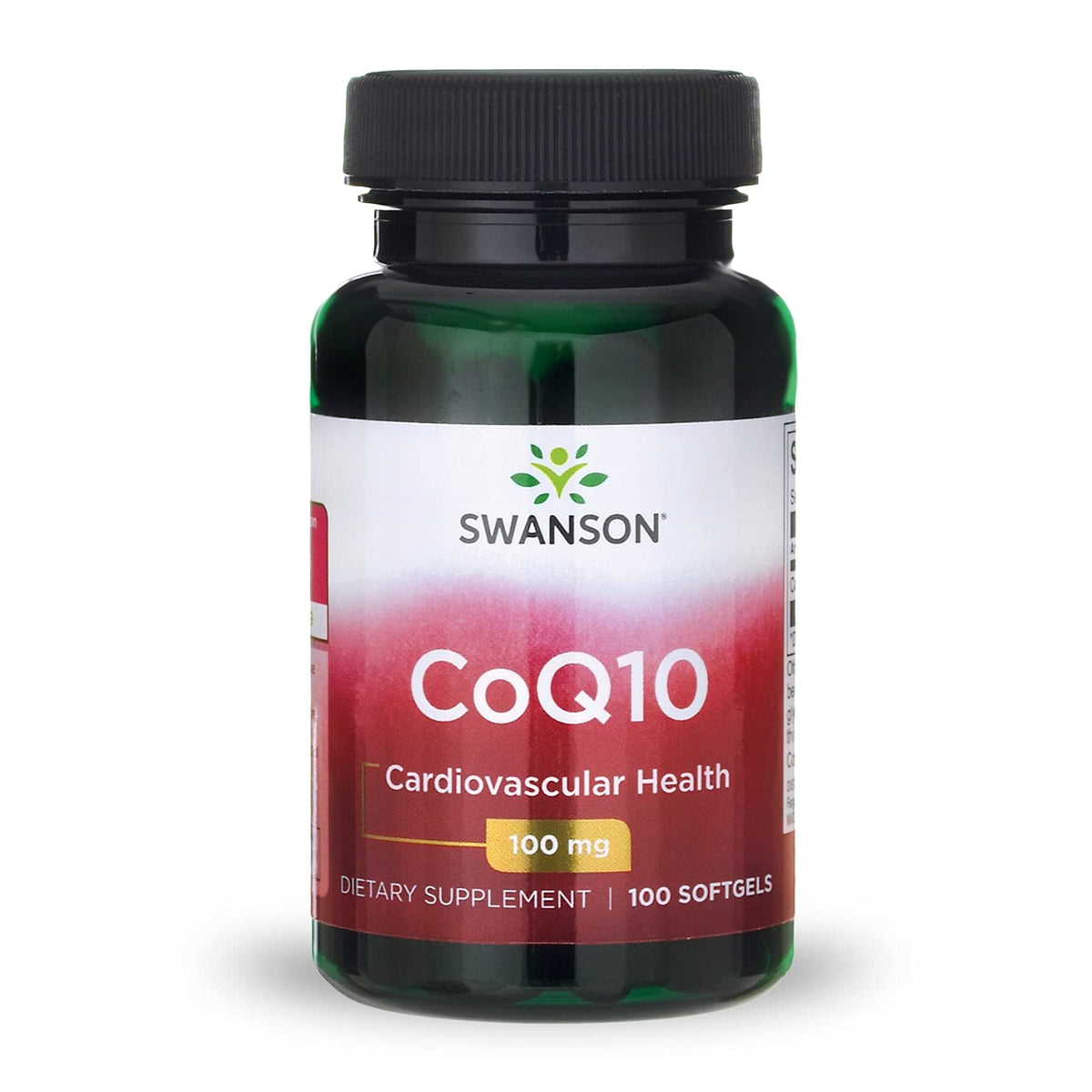 Swanson CoQ10 Botella Energía para apoyo diario de energía y antioxidantes.