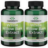 Swanson corteza de sauce blanco cápsulas de 500 mg, posible apoyo para movilidad y comodidad diaria.