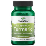 Swanson Cúrcuma 720 mg: cápsulas en botella con posible soporte articular