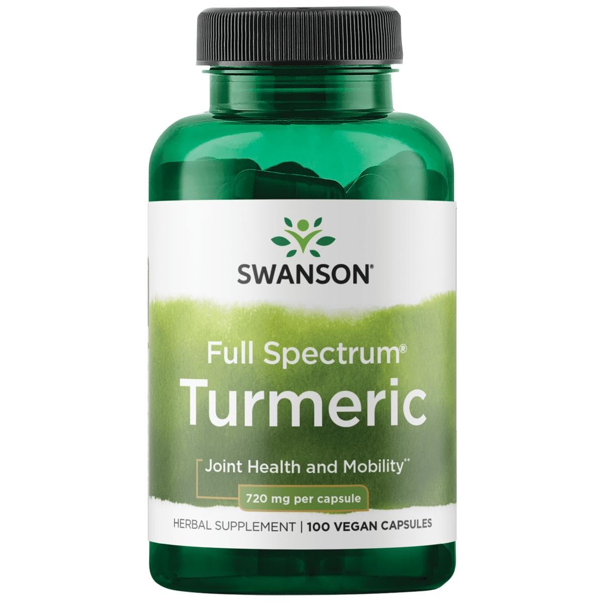 Swanson Curcuma, botella frontal: apoyo a la movilidad diaria y bienestar articular.