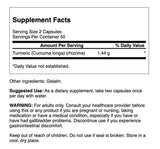Swanson Curcuma, cápsulas cerca: dosis de 720 mg para soporte digestivo suave.