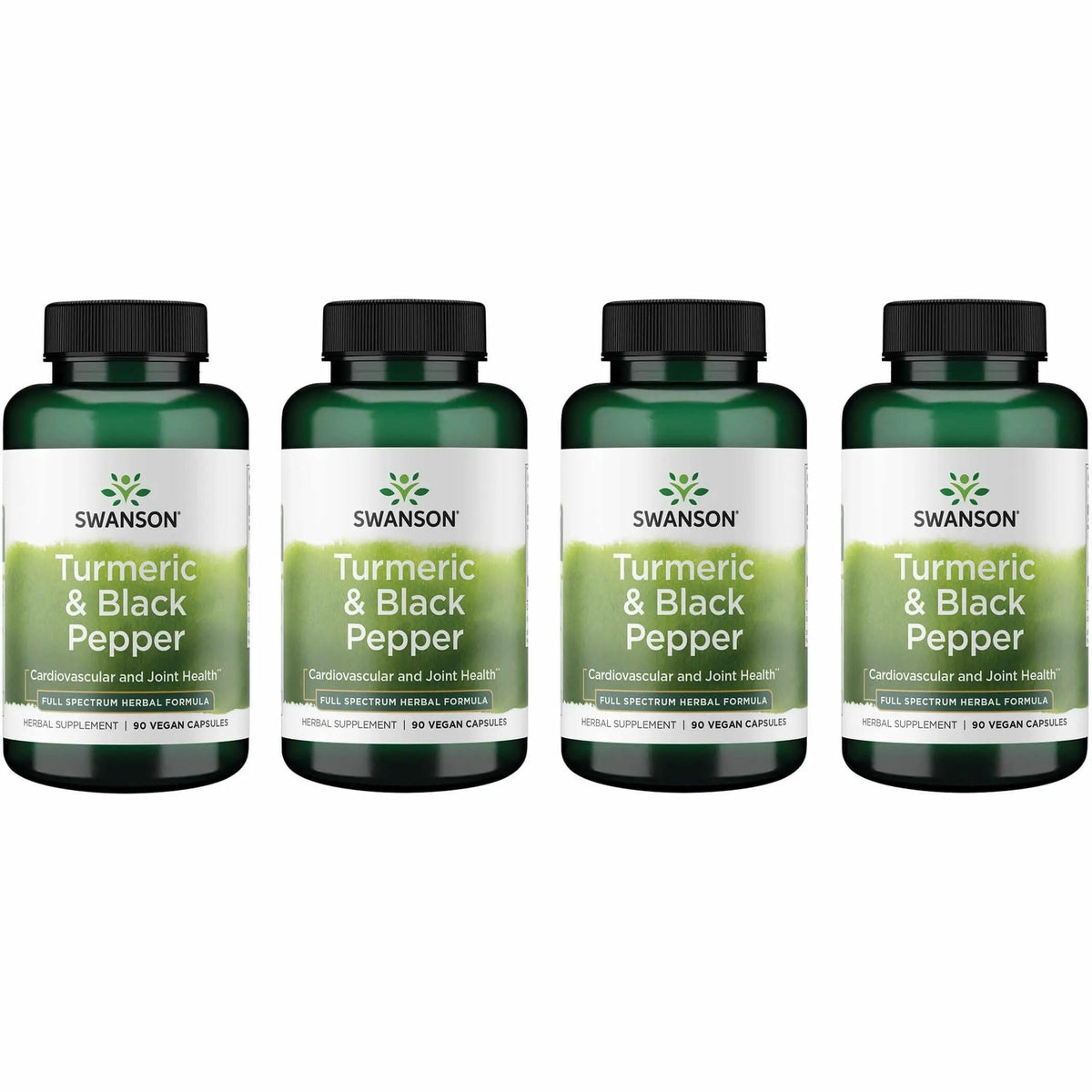Swanson Cúrcuma y Pimienta Negra: botella para uso diario, digestión saludable.