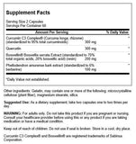 Swanson Curcumin C3 Complex con Boswellia y Quercetina, etiqueta clara para movilidad diaria