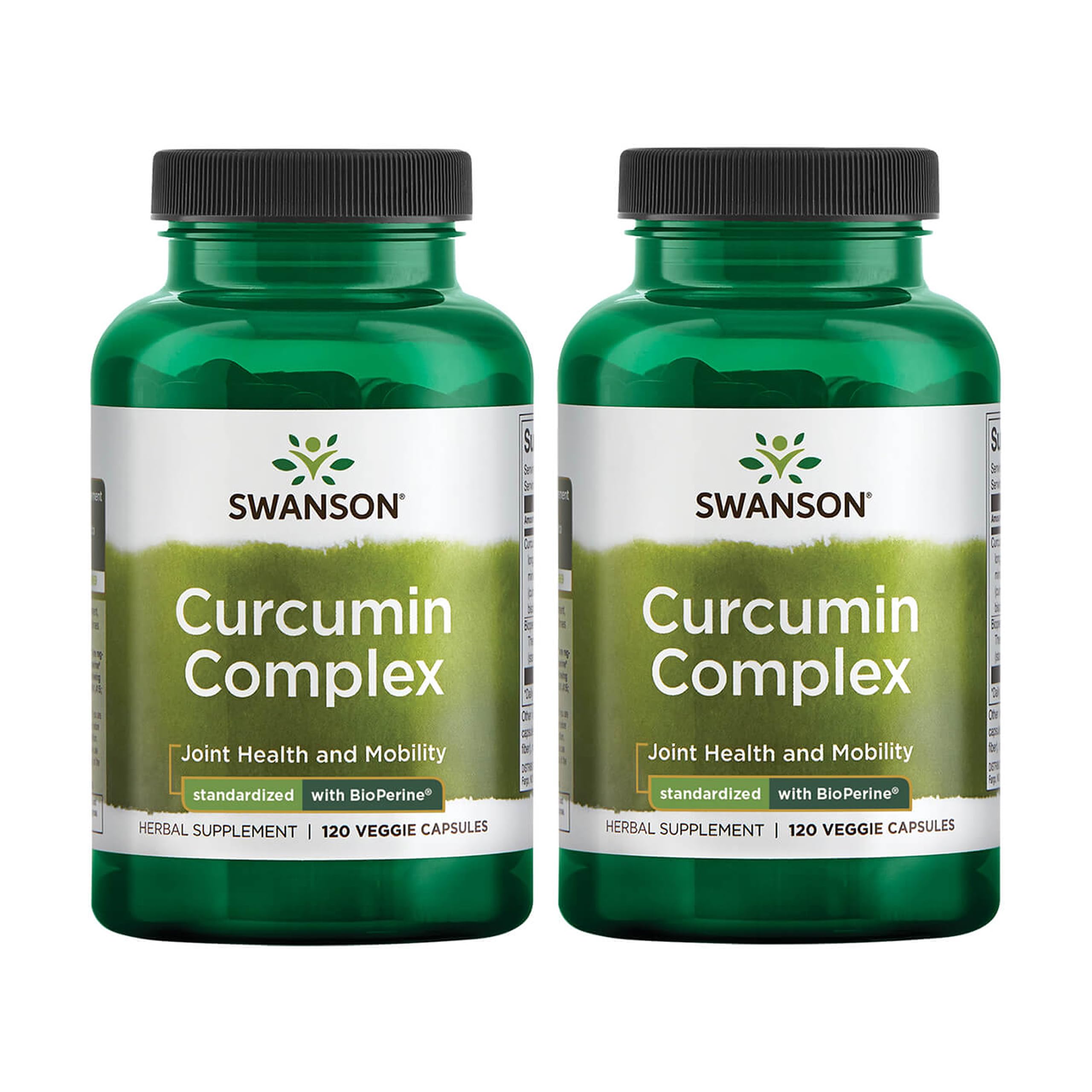 Swanson Curcumin Complex: cápsulas vegetarianas para movilidad diaria y bienestar general.