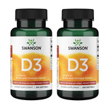 Swanson D3 5000 UI - botella: cápsulas fáciles de tragar para tu rutina diaria.