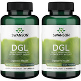 Swanson DGL Regaliz en cápsulas, botella; apoyo digestivo diario y cómodo uso.
