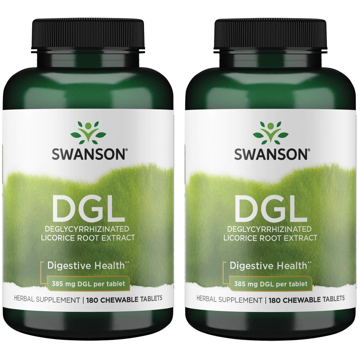 Swanson DGL Regaliz, tableta masticable, apoyo digestivo suave para molestias ocasionales.