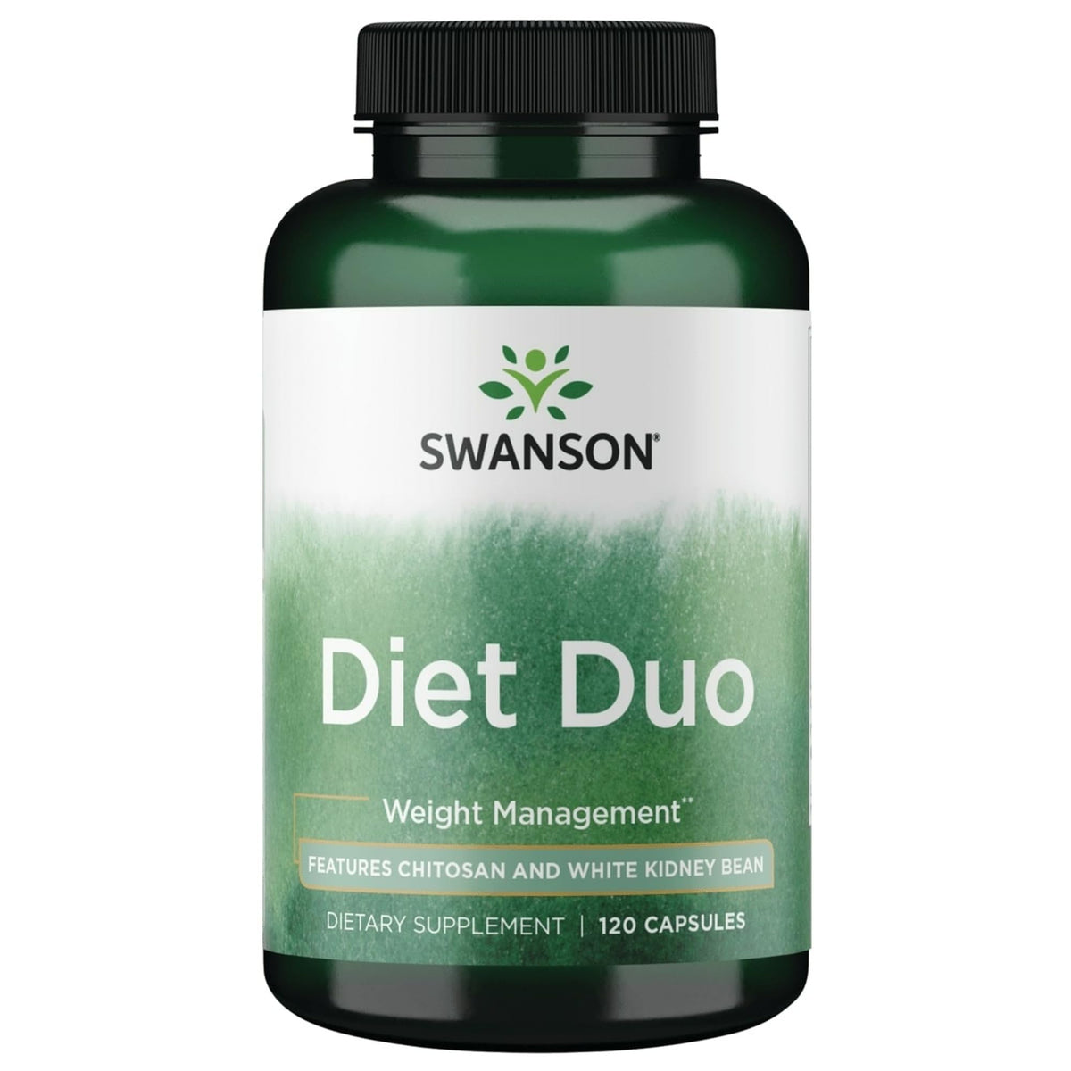 Swanson Diet Duo cápsulas en una botella, apoyo a la gestión de carbohidratos para el peso