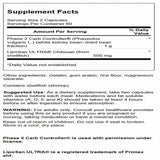 Swanson Diet Duo etiqueta de la botella mostrando ingredientes y beneficios potenciales para el control de peso