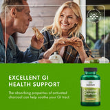 Swanson Carbon Activado dosis de 260 mg por cápsula para uso diario