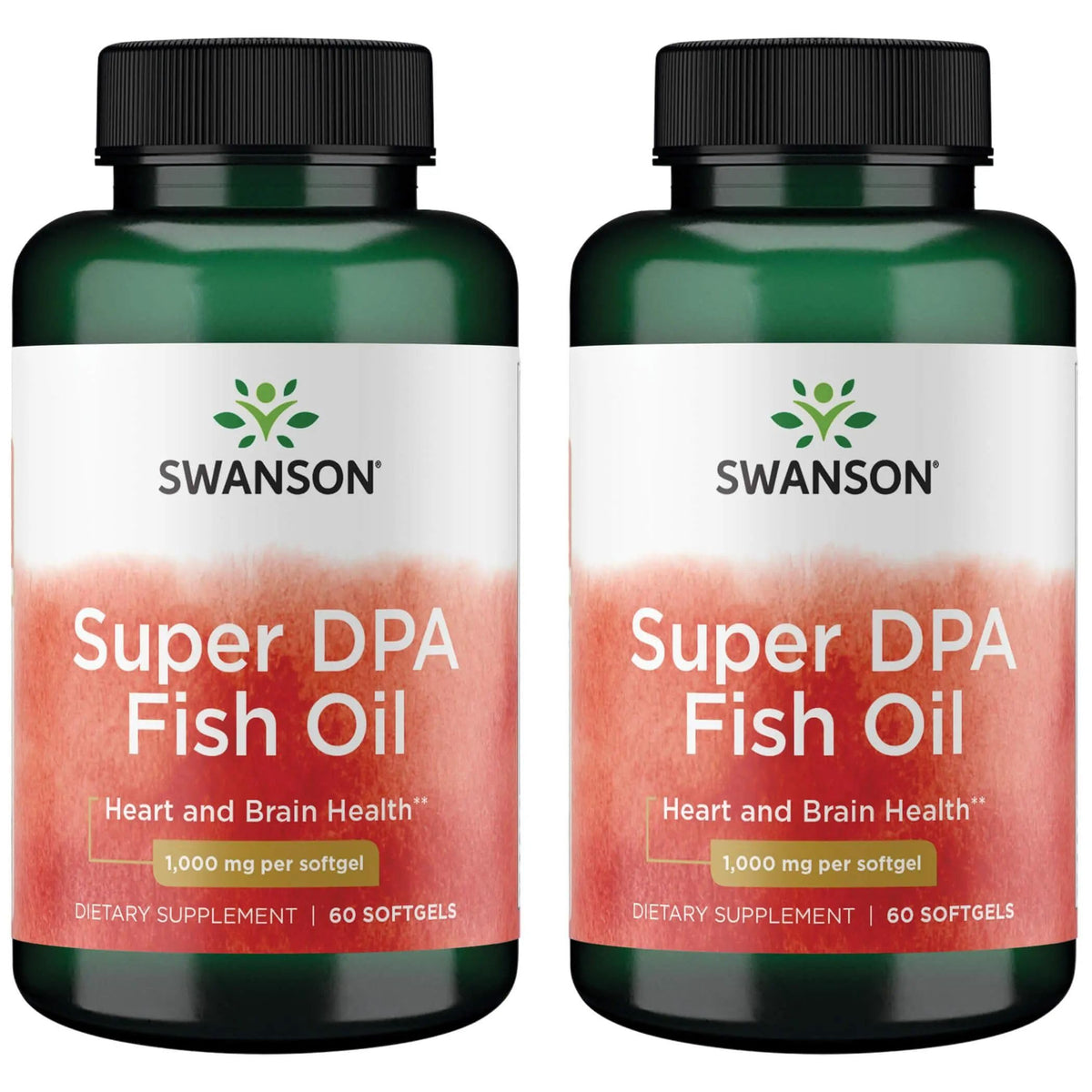 Swanson DPA aceite de pescado en frasco, enfoque en envase para uso diario