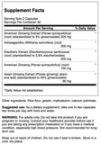 Swanson Dual Ginseng Plus etiqueta frontal: fácil revisión de dosis y beneficios