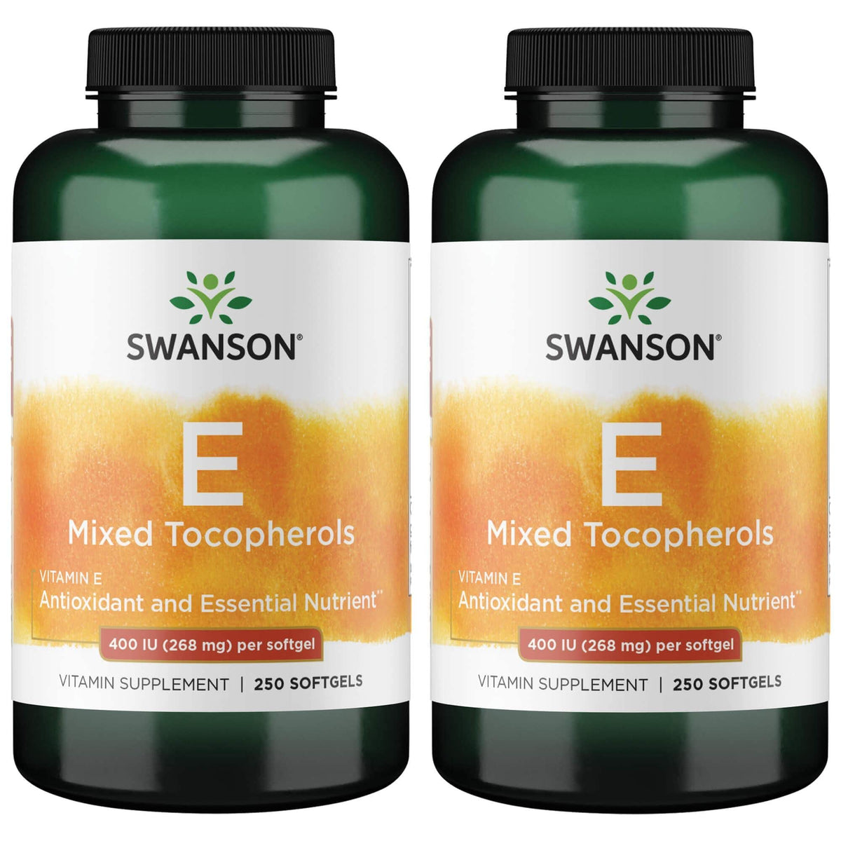 Swanson E-400 Tocoferoles mezclados botella: soporte antioxidante para el día a día.