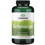 Swanson Echinacea 400 mg, botella: apoyo inmunitario y antioxidantes naturales.