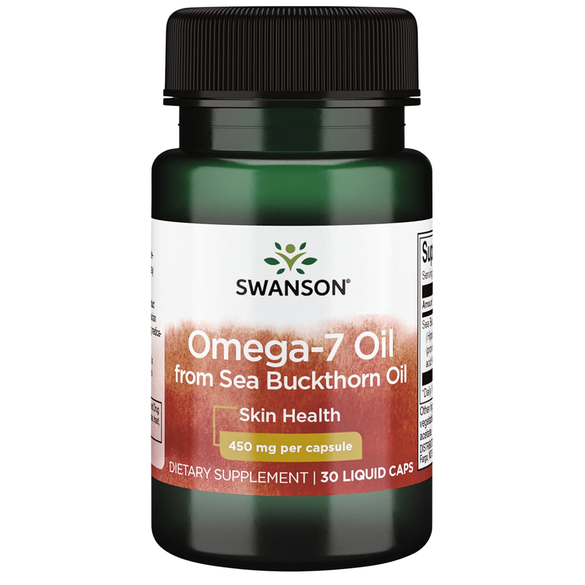 Swanson EFA Omega-7, botella de aceite para cuidado de piel.