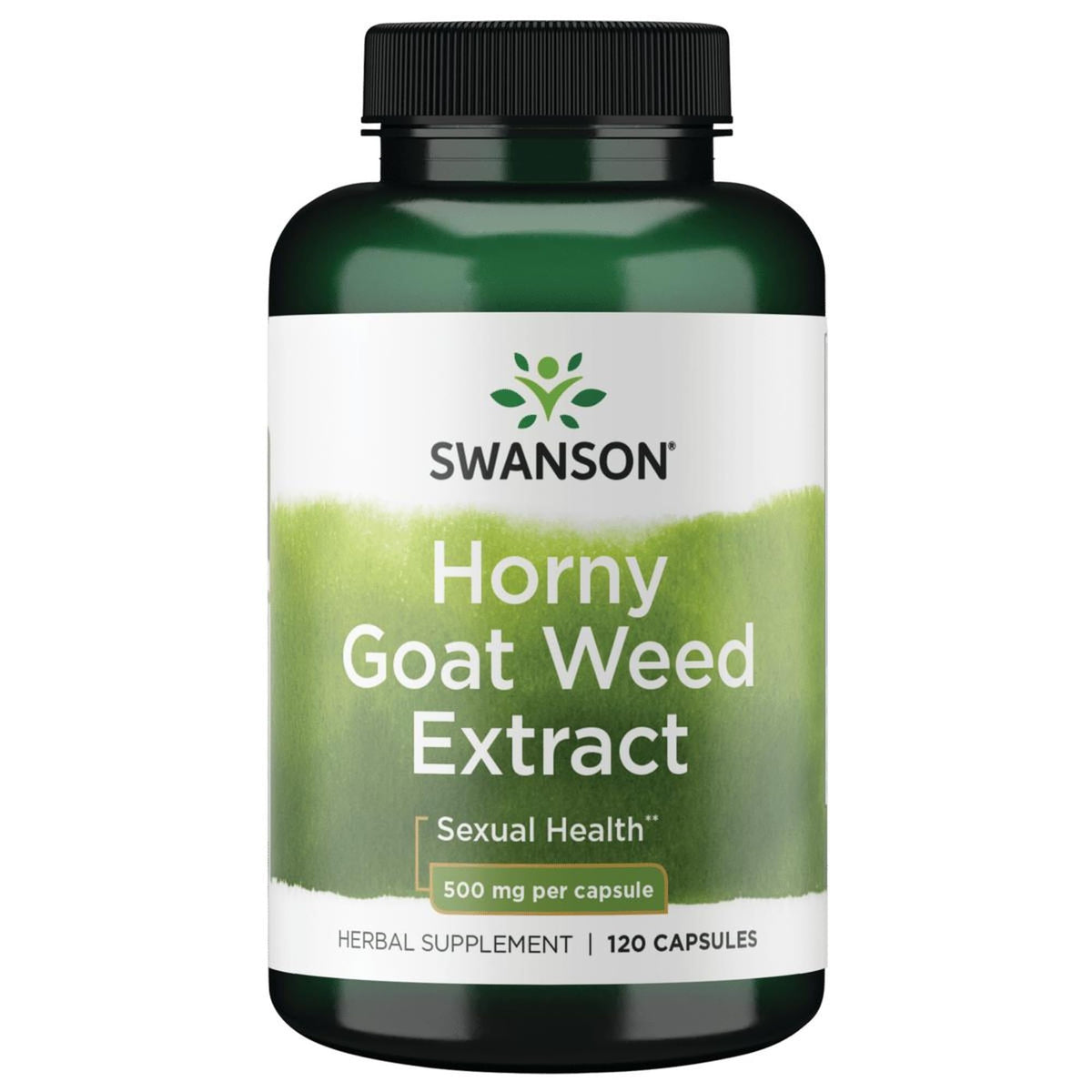 Swanson extracto de Epimedium 500 mg, botella, potencial para apoyar la salud sexual