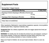 Swanson espárrago extracto cápsulas vegetales para uso diario y bienestar