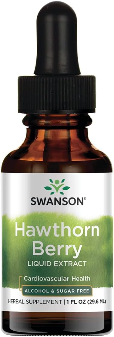 Swanson espino albar, botella de extracto líquido para uso diario