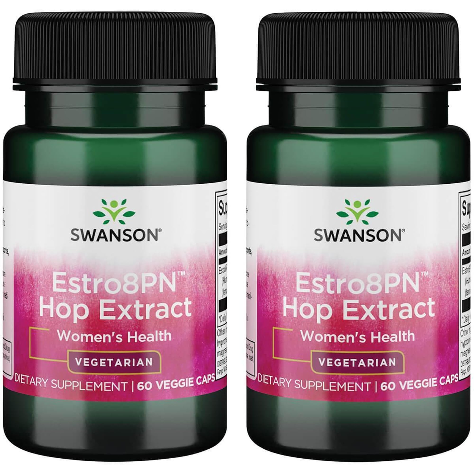 Swanson Estro8Pn extracto de lupulo, frasco visto de frente para bienestar hormonal