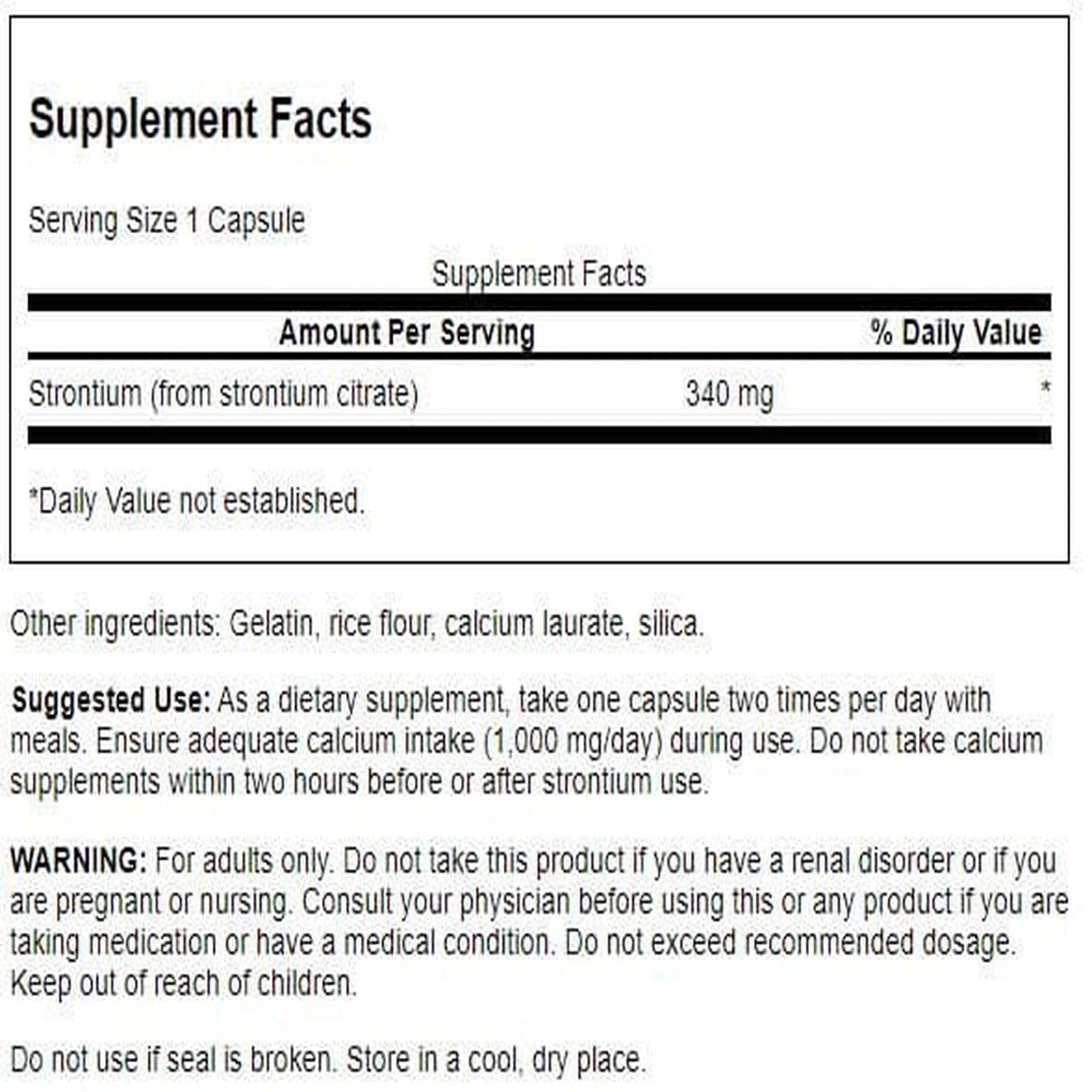 Swanson Estronio Citrato 340 mg cápsulas fáciles de tragar con agua
