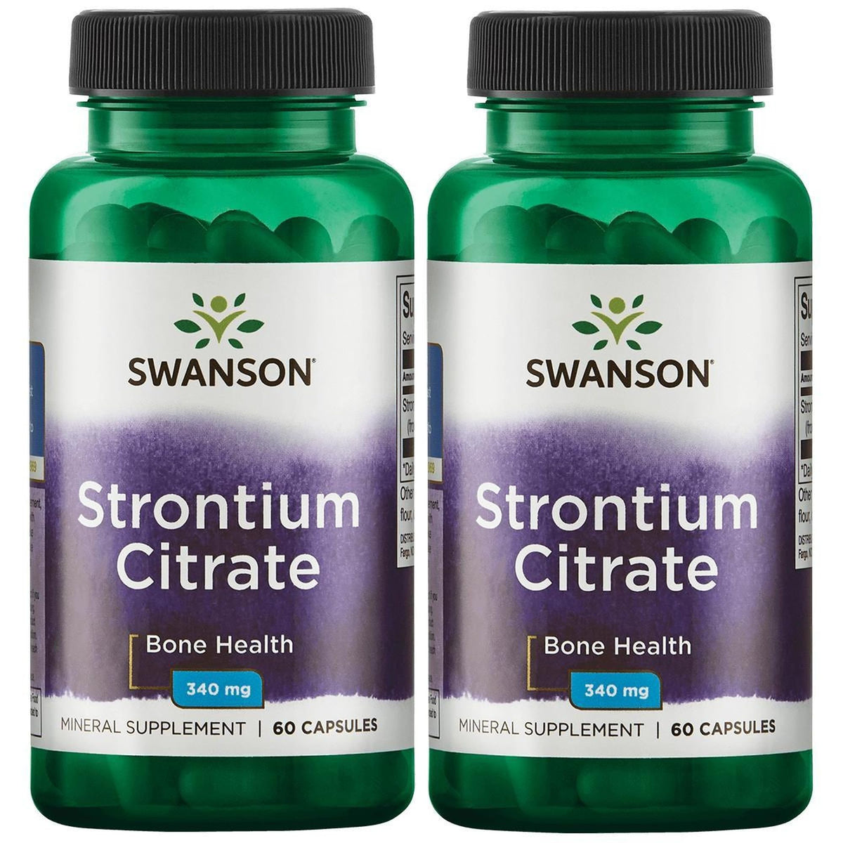 Swanson Estronio Citrato 340 mg empaque de dos packs para soporte óseo
