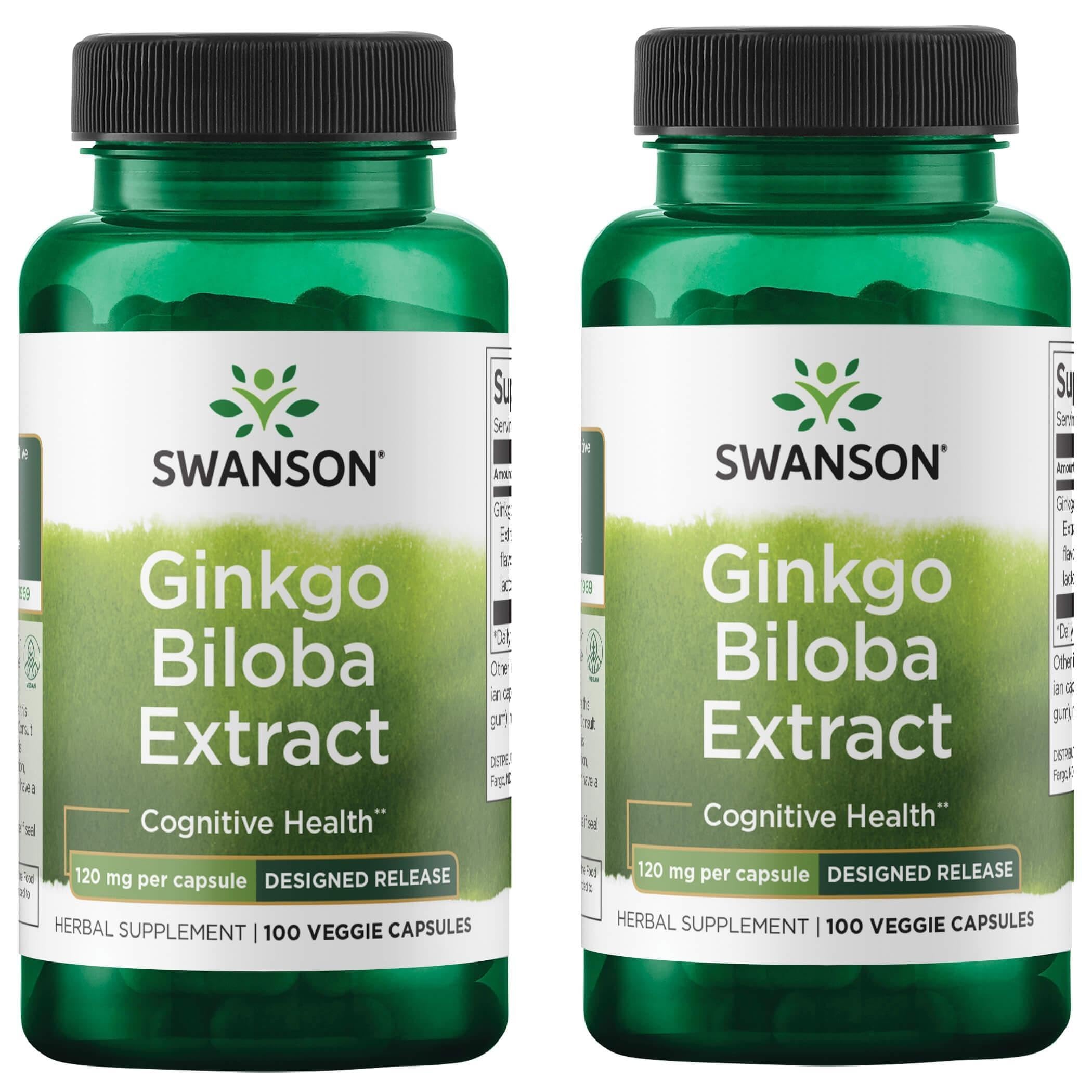 Swanson Ginkgo biloba, cápsula de liberación retardada, posible apoyo a la claridad mental