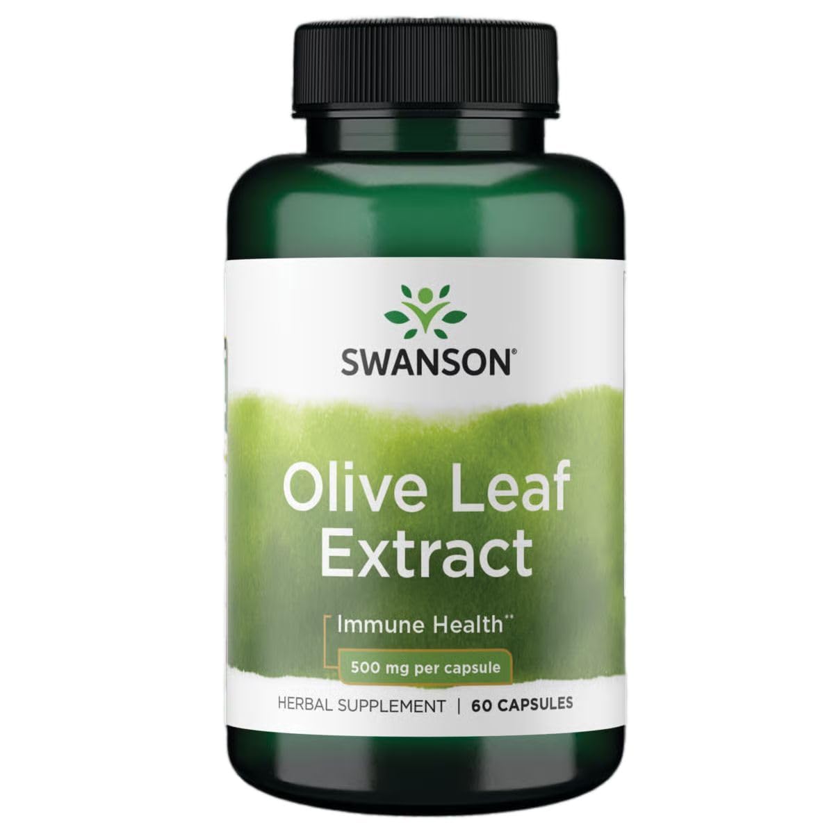Swanson Extracto de Hoja de Olivo en botella, apoyo al bienestar general.