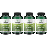 Botella de Swanson con extracto de hoja de olivo en cápsulas de 500 mg.