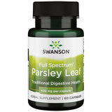 Swanson extracto de hoja de perejil en frasco, apoyo para la salud digestiva diaria.
