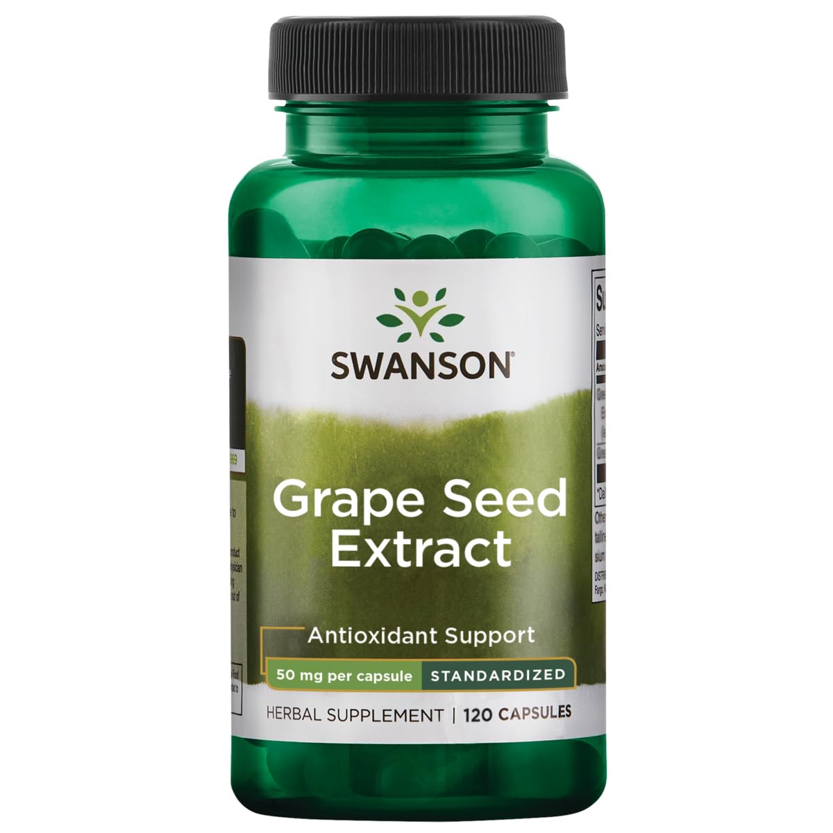Swanson Extracto de Semilla de Uva estandarizado 50 mg en cápsulas para antioxidantes
