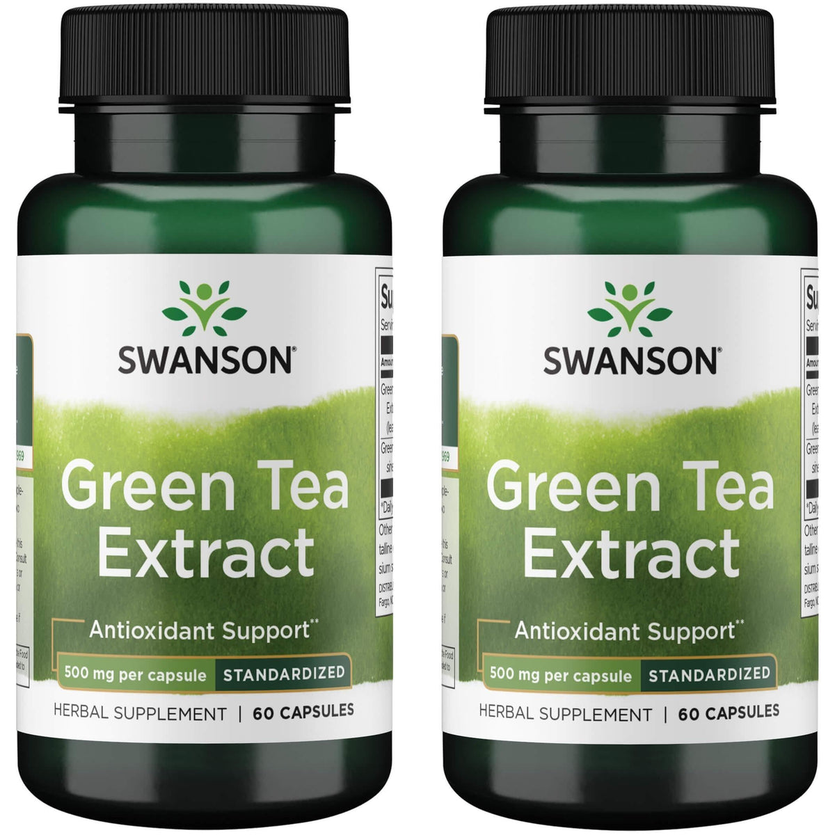 Swanson extracto de té verde 500 mg para energía diaria y apoyo inmunológico.