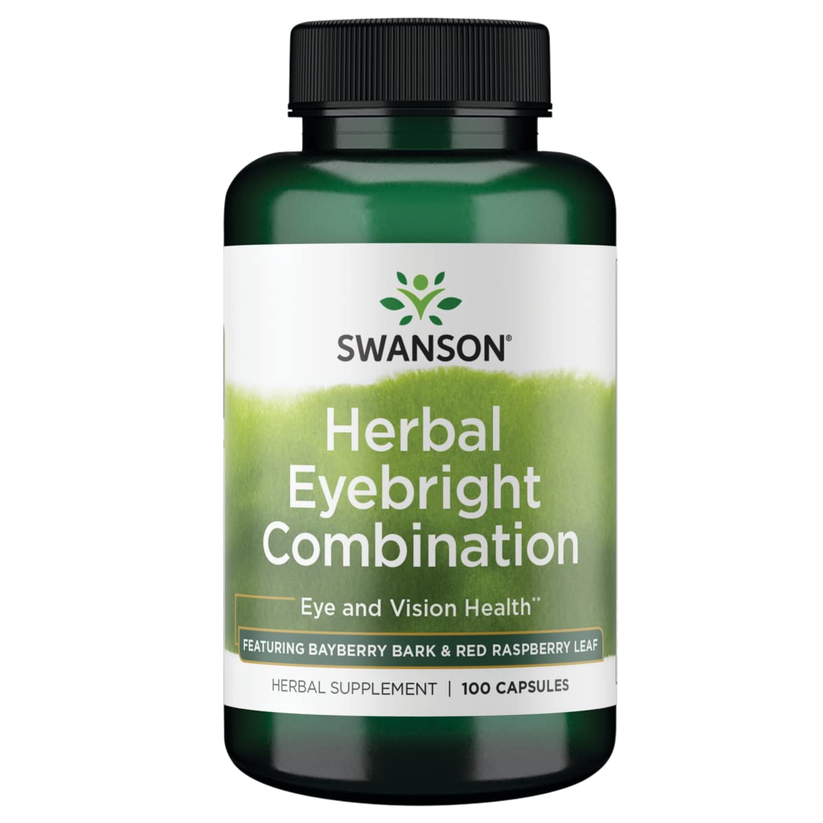 Swanson Eyebright Combination 100 Cap, botella segura para apoyo ocular diario.