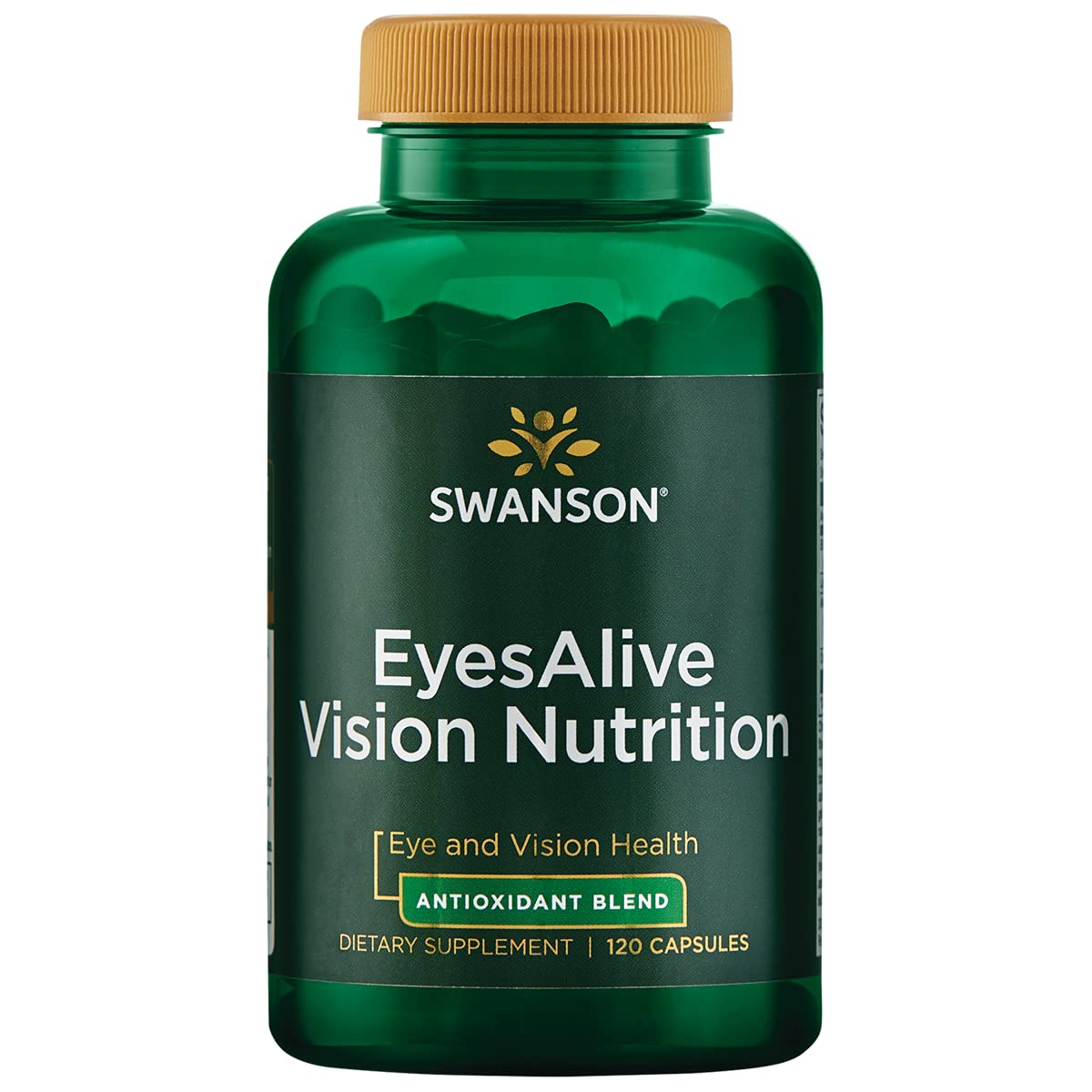 Swanson EyesAlive botella: soporte visual para uso diario y bienestar general.