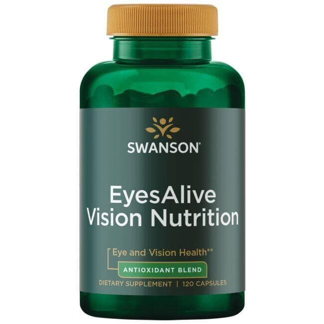 Swanson EyesAlive empaque: envase práctico para llevar y usar en casa.
