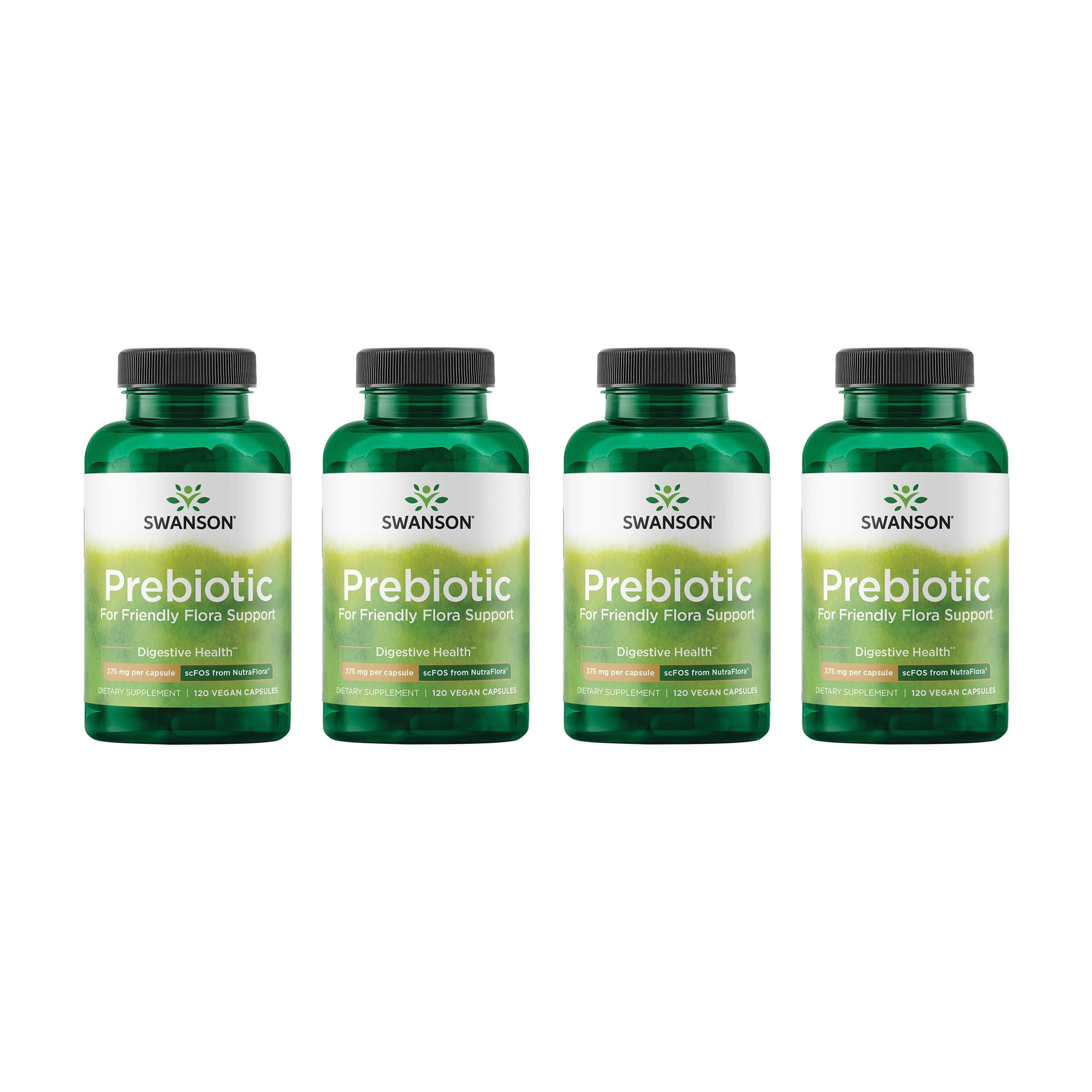 Swanson fibras prebióticas cápsulas en paquete: apoyo posible a la salud digestiva