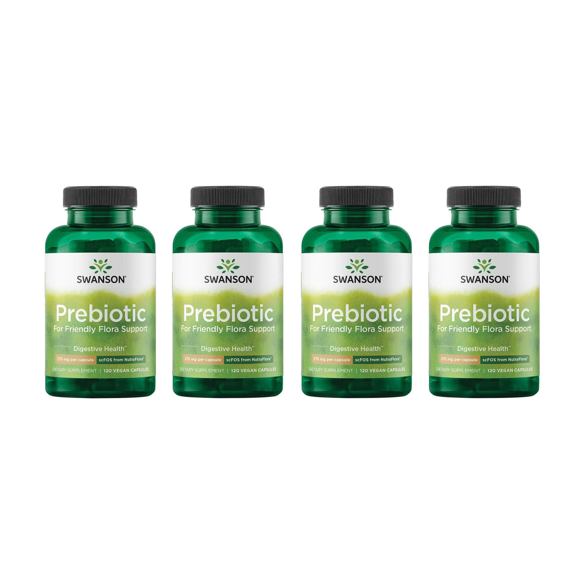 Swanson fibras prebióticas cápsulas en paquete: apoyo posible a la salud digestiva