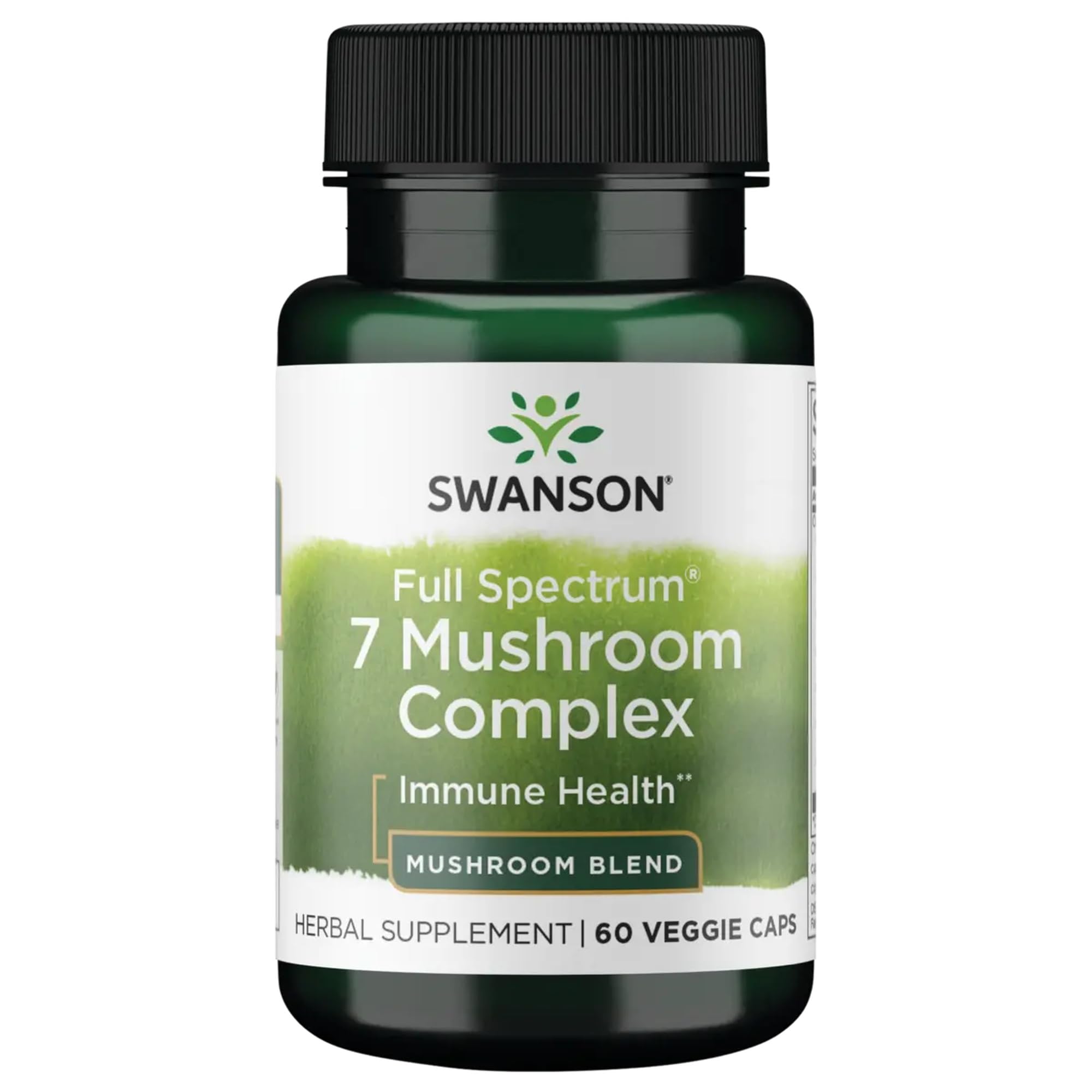 Swanson Complejo de 7 Hongos de Espectro Completo, cápsulas, apoyo nutricional general