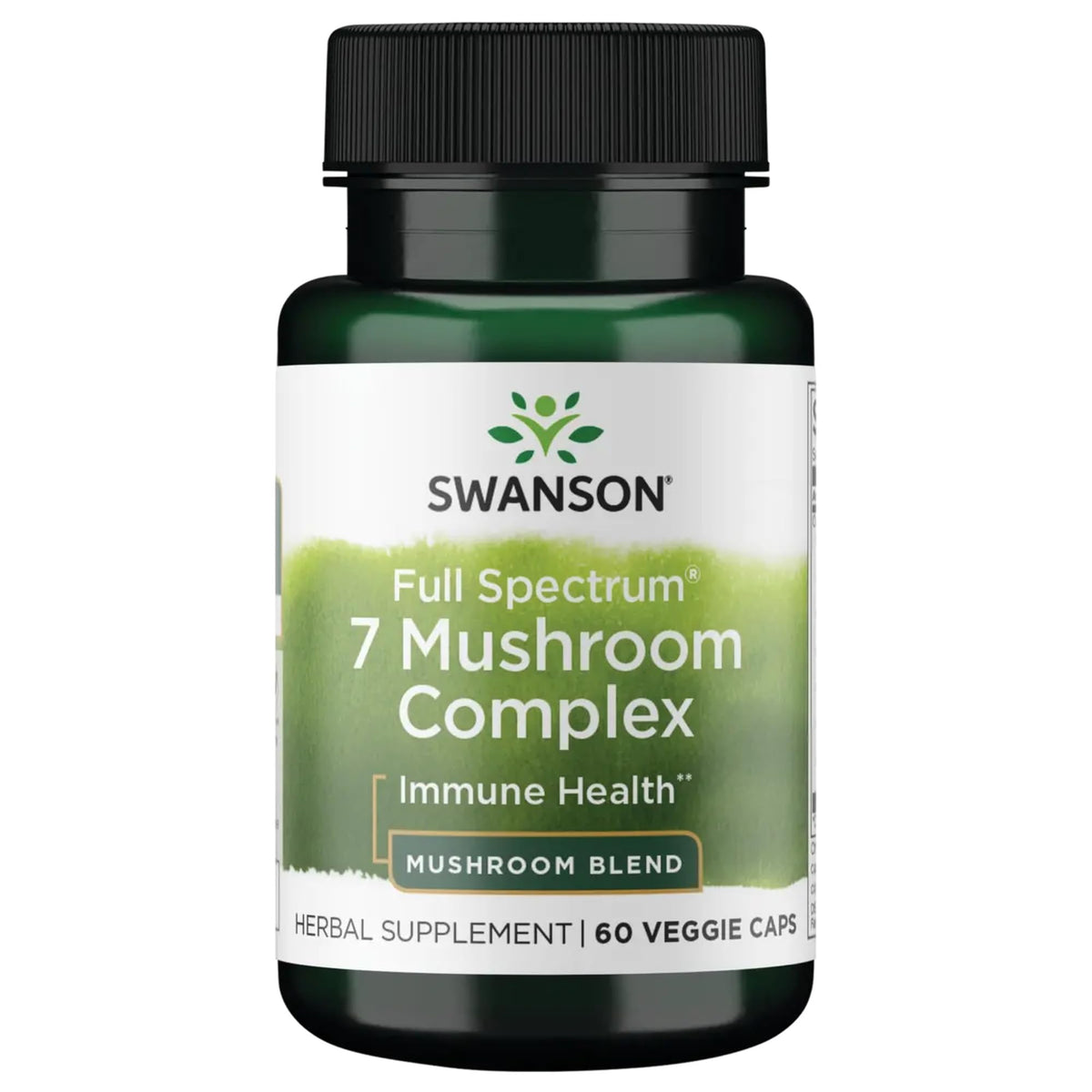 Swanson Complejo de 7 Hongos de Espectro Completo, cápsulas, apoyo nutricional general