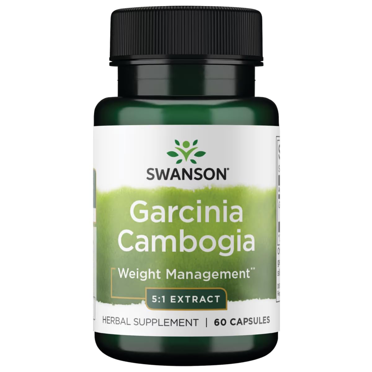 Swanson Garcinia Cambogia cápsulas con extracto 5:1 para apoyo en dieta equilibrada