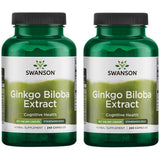 Swanson Ginkgo Biloba Extract 60 mg en botella; posible apoyo a la concentración y claridad mental