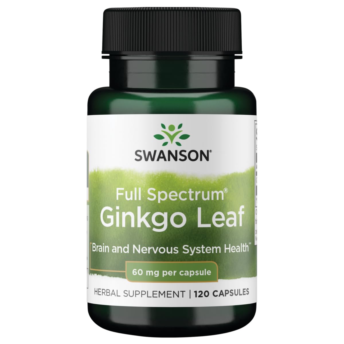 Swanson Ginkgo: hoja de ginkgo favorece la memoria y la claridad cerebral.