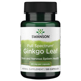 Swanson Ginkgo: hoja de ginkgo favorece la memoria y la claridad cerebral.