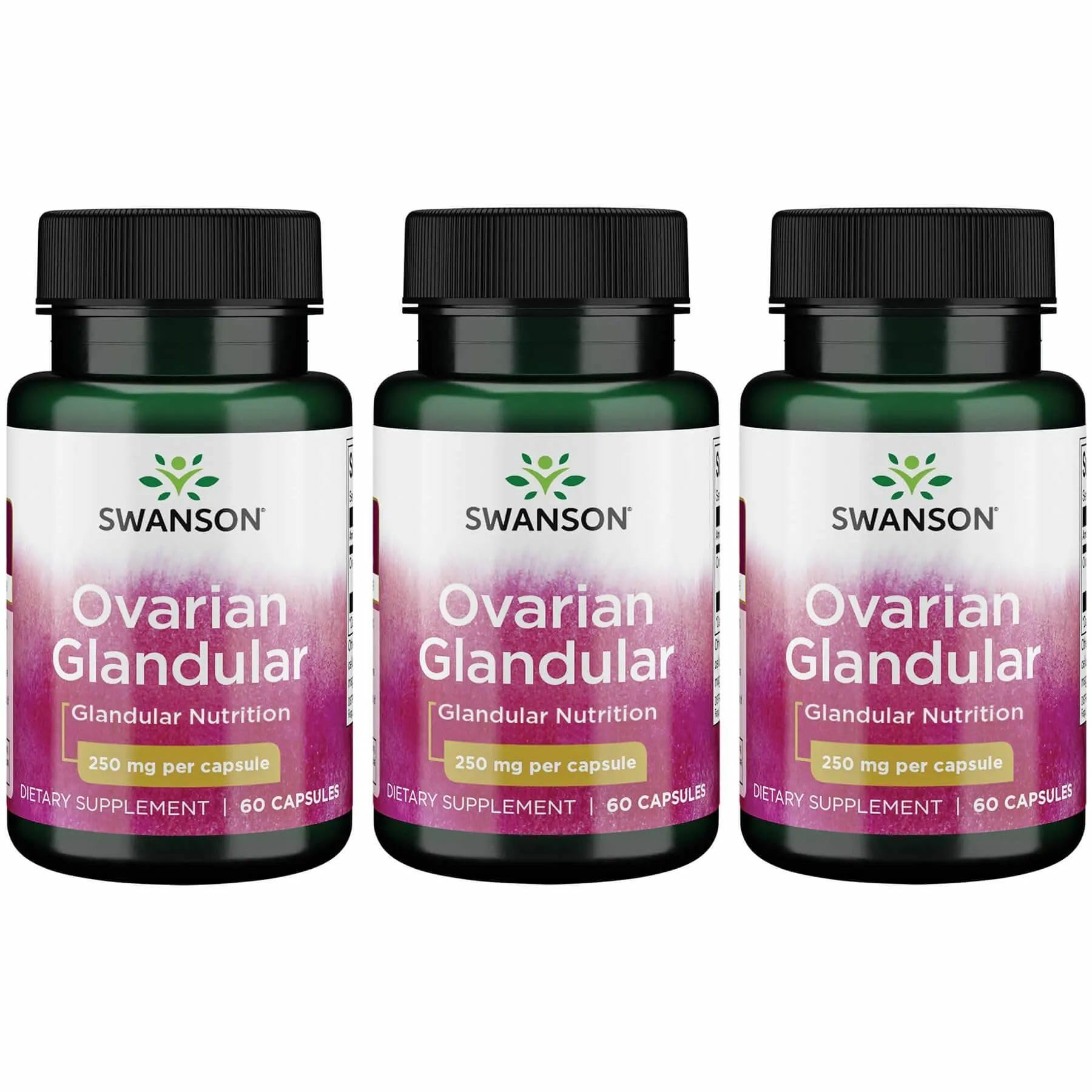 Swanson glándula ovárica: cápsulas para apoyo diario de la salud femenina.