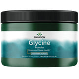 Swanson glicina Ajipure polvo, empaque visible, ideal para apoyar masa muscular de calidad.