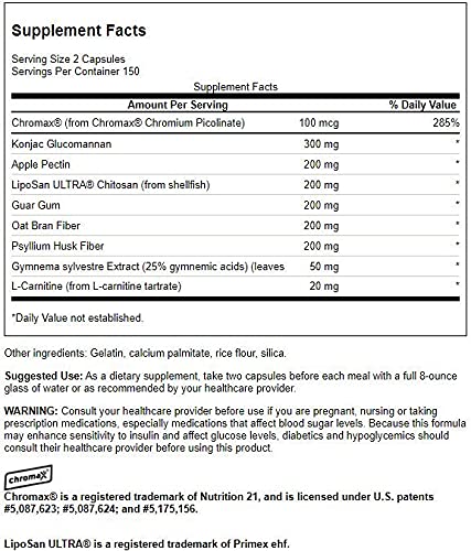 Swanson Glucomannan Plus, etiqueta que destaca ingredientes clave