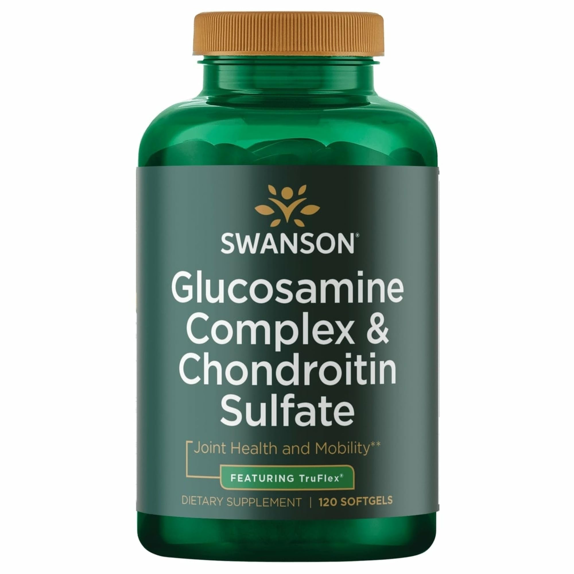Swanson Glucosamina Condroitina en cápsulas blandas mostrando movilidad potencial