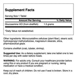 Uso diario de Swanson Glucosamina HCl 1500 mg para articulaciones.