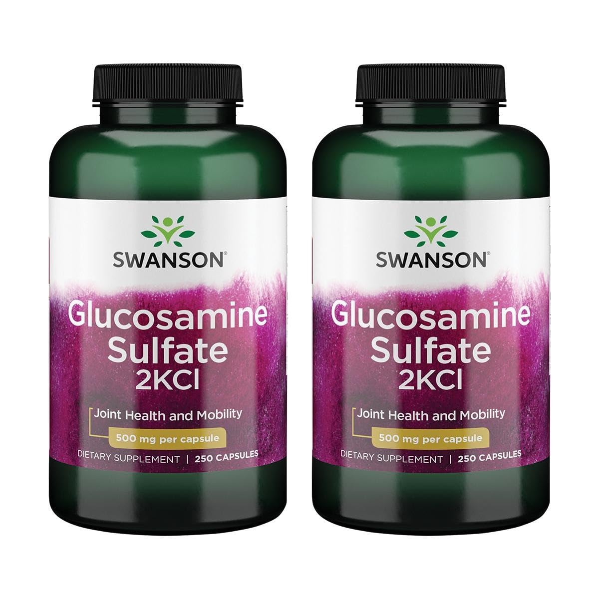 Swanson Glucosamina Sulfato 2Kcl, cápsulas, soporte articular para movilidad diaria